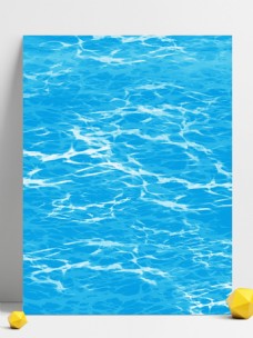水纹纯原创手绘水波纹理水面蓝色海面背景素材